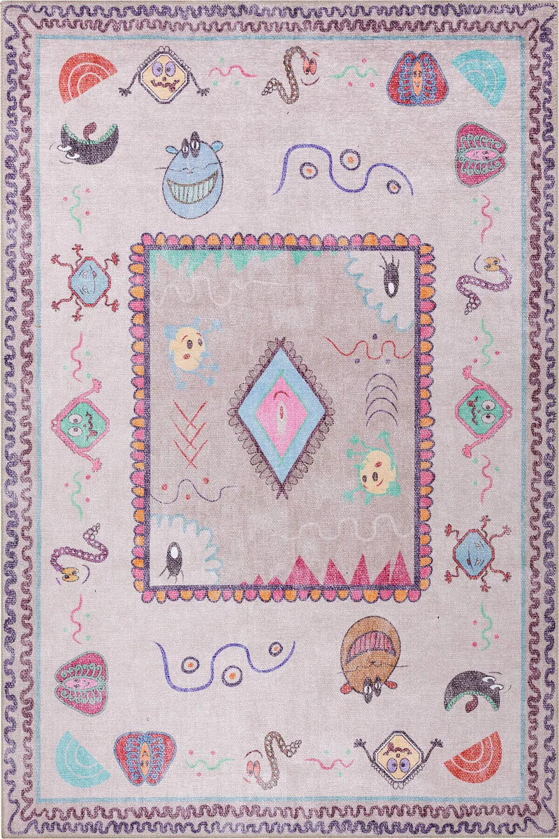 سجادة أطفال - وردي - 75×150 سم - صورة 2