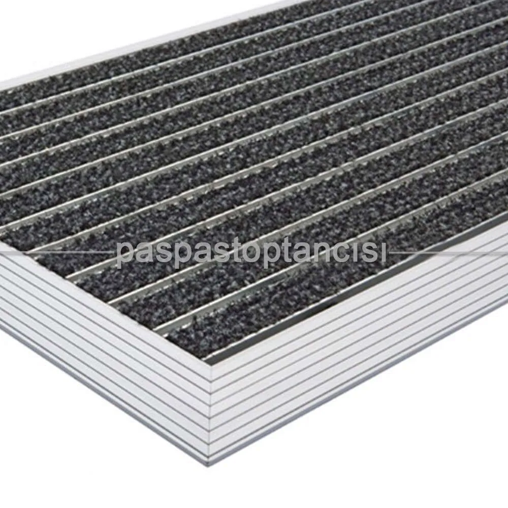دواسة مدخل من الألمنيوم - رمادي - 40×60 سم