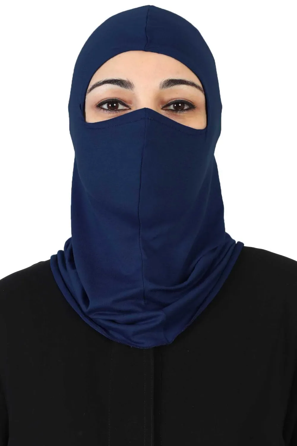 بونيه قطني بغطاء وجه رياضي كحلي