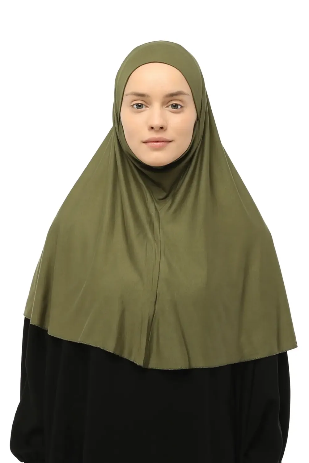 طرحة صلاة جاهزة بنقاب مقاس متوسط الطول - صورة 2
