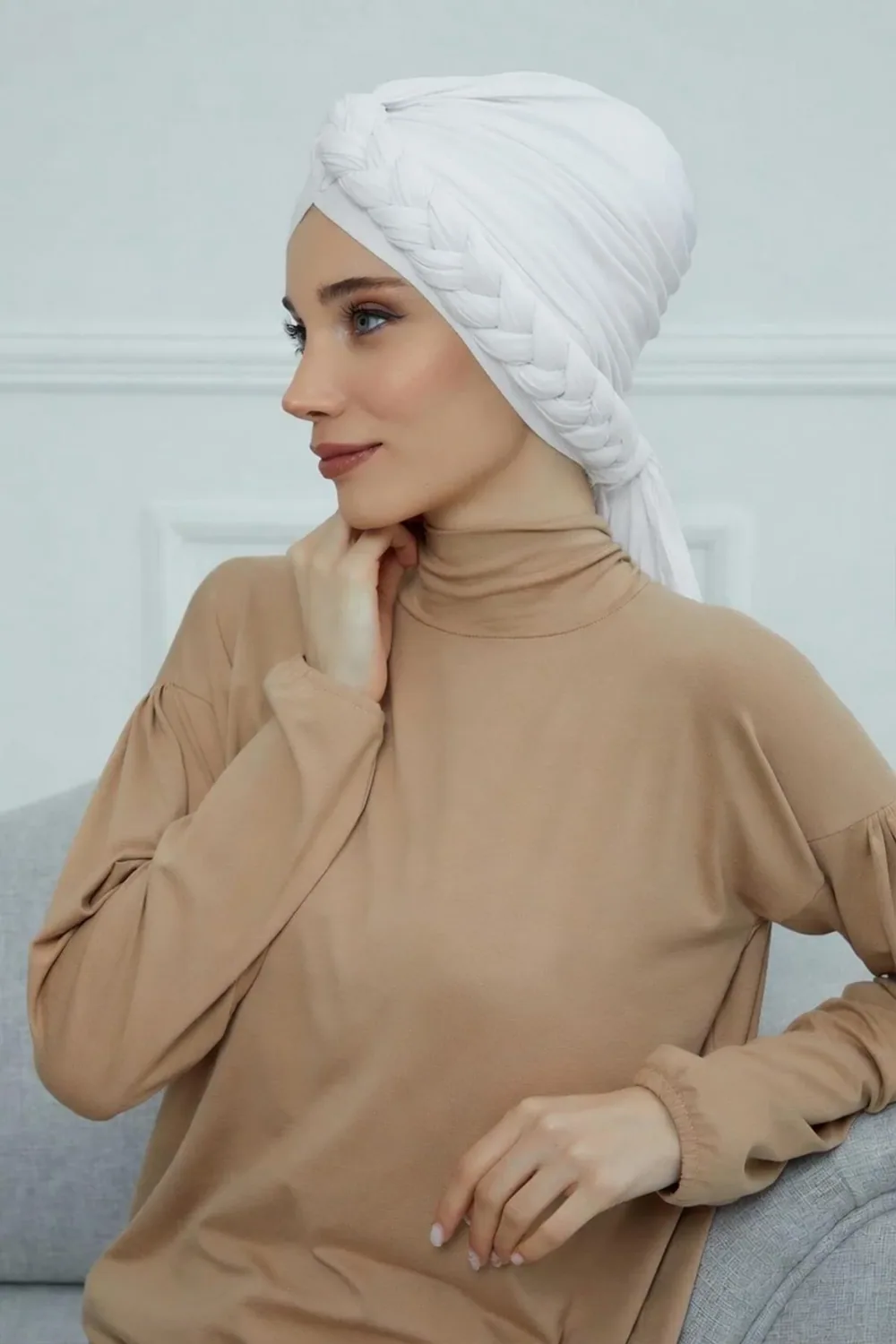 بونيه بينيه بجانب مضفر - صورة 3
