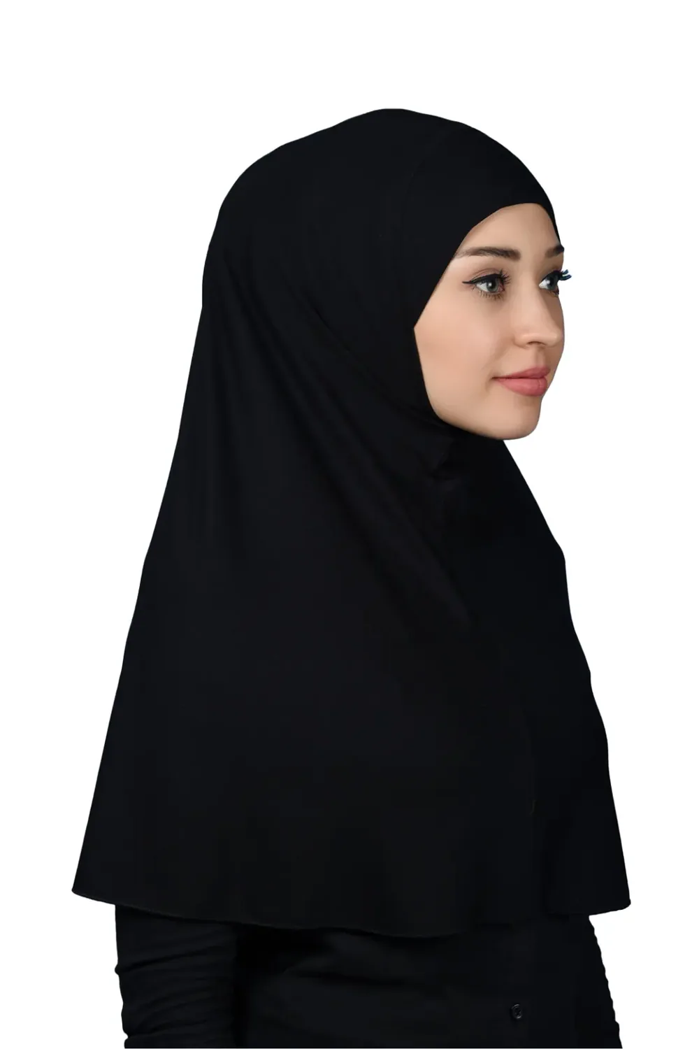 طرحة صلاة جاهزة سادة بدون نقاب