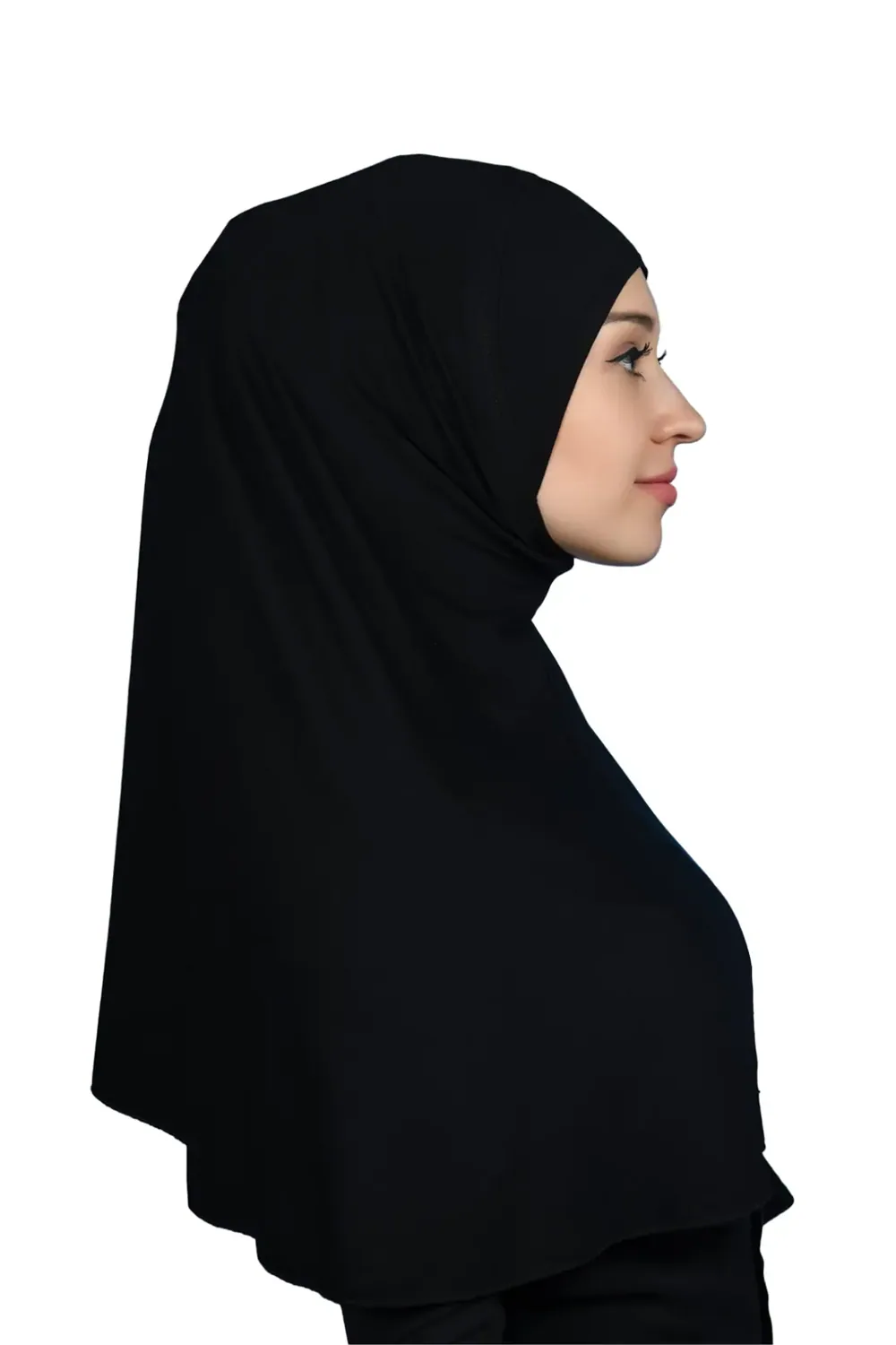 طرحة صلاة جاهزة سادة بدون نقاب - صورة 2