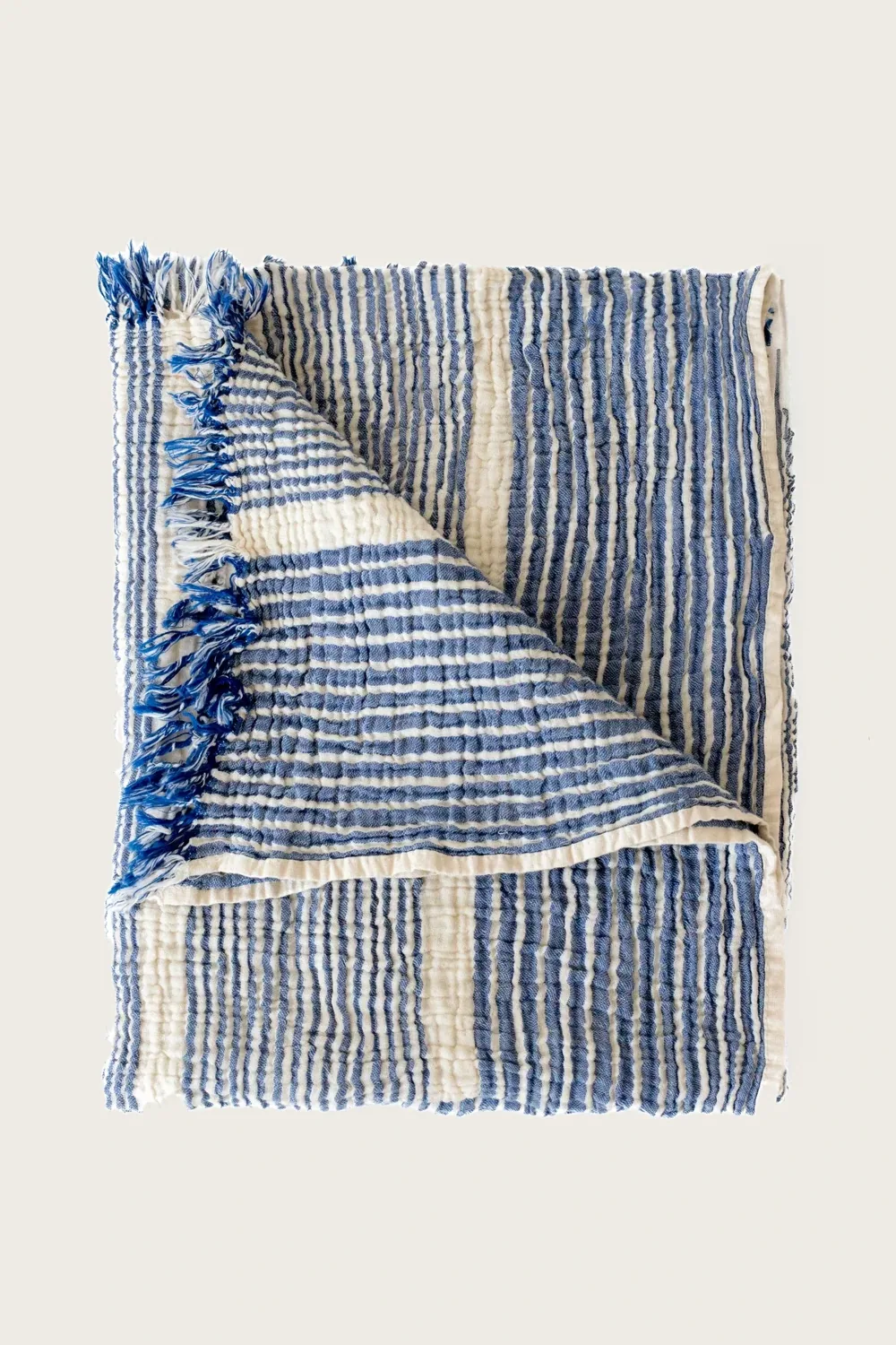 فوطة تركية موسلين بخطوط عريضة 90×180 سم