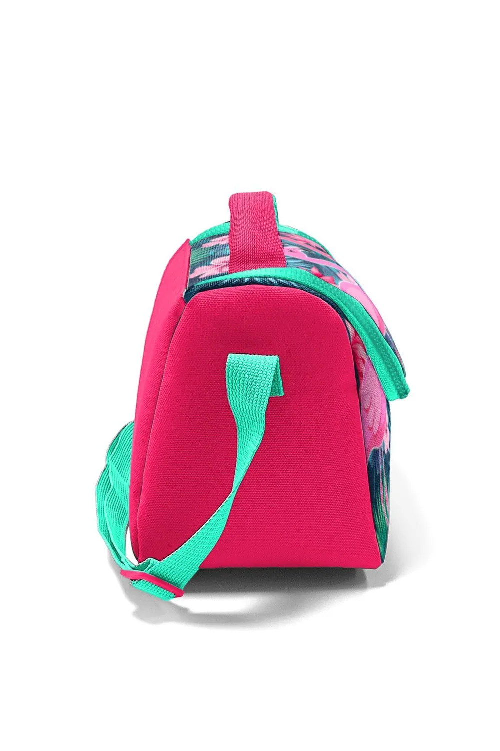 حقيبة طعام حرارية بنقشة الفلامنغو بالمرجاني والأخضر المائي - صورة 2