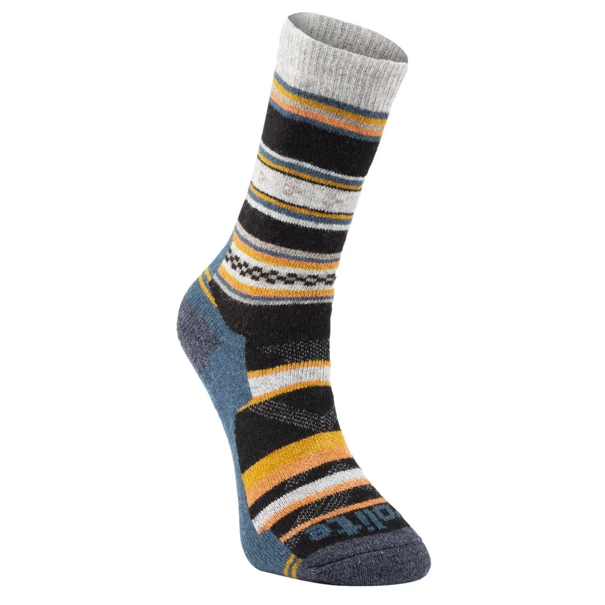 جوارب رحلات بصوف الميرينو برتقالي