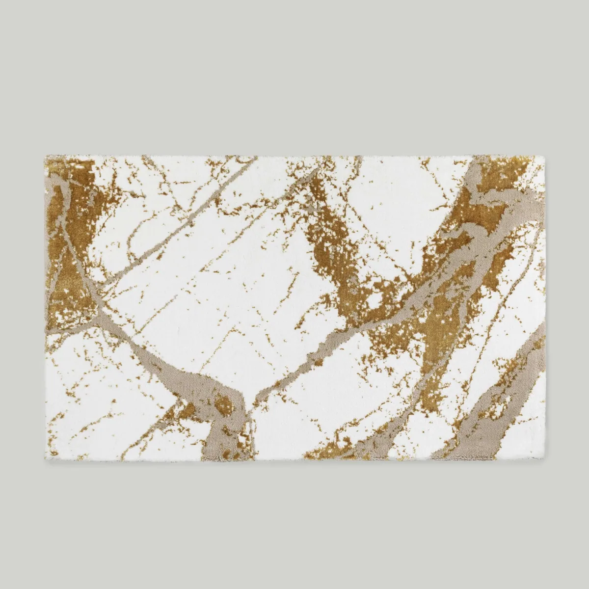 دواسة حمام بنقش رخام ذهبي 70×120 سم