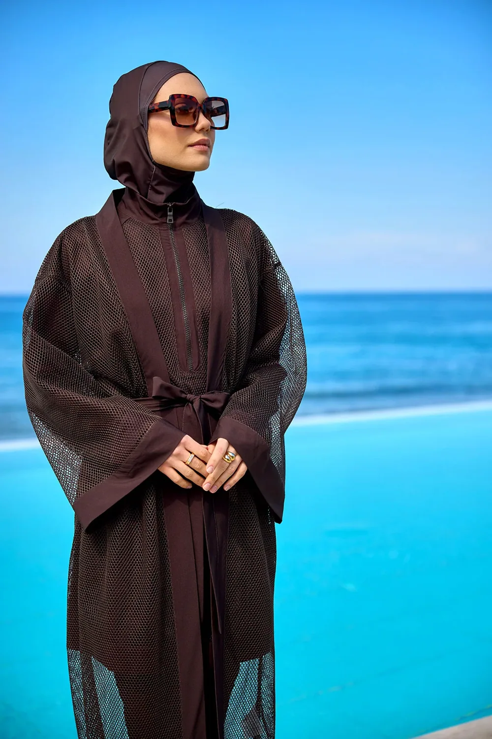 كيمونو تول بني للأيام المشمسة - صورة 3