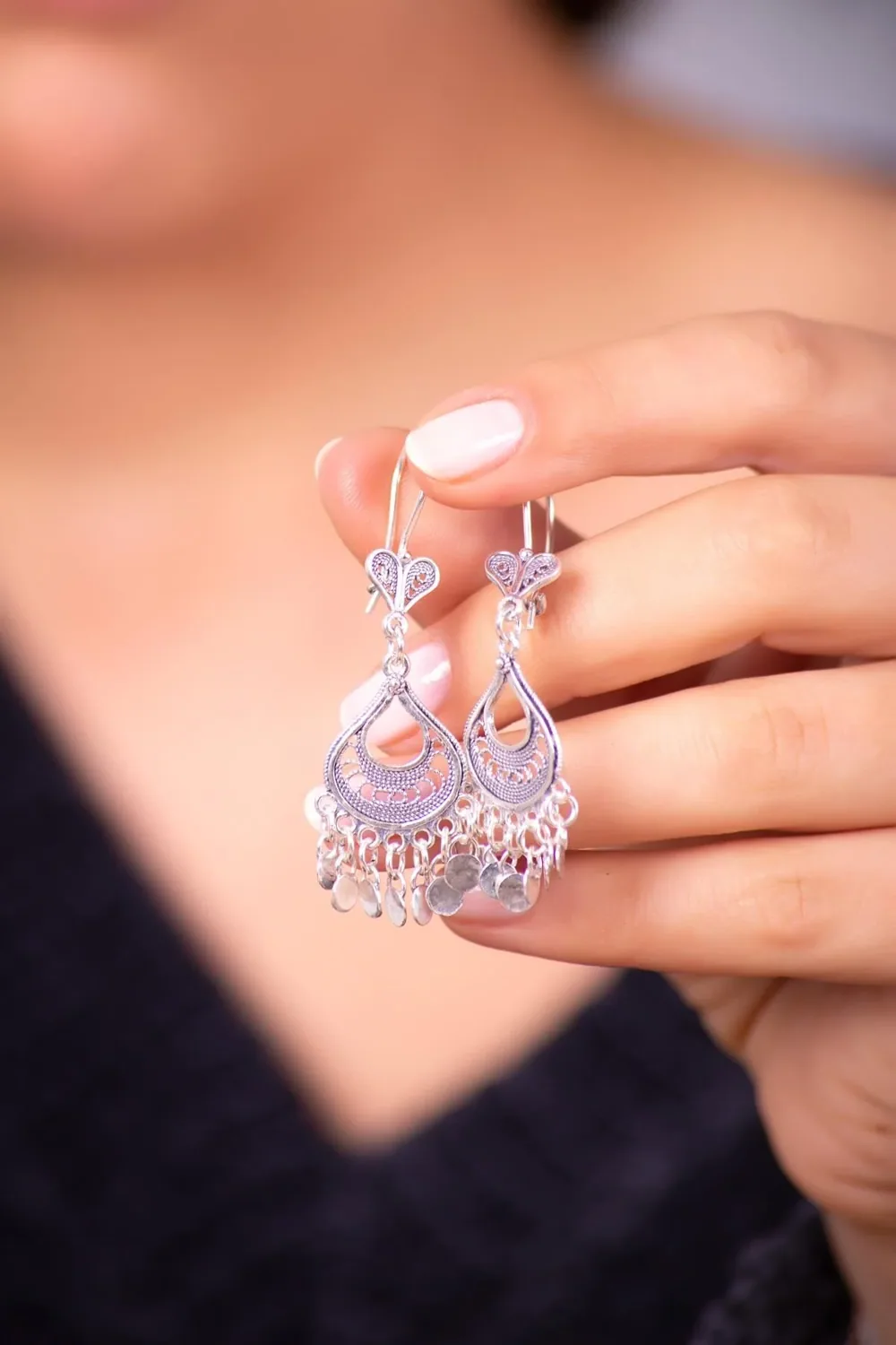 حلق تلكاري مروحي متدلٍ - صورة 2