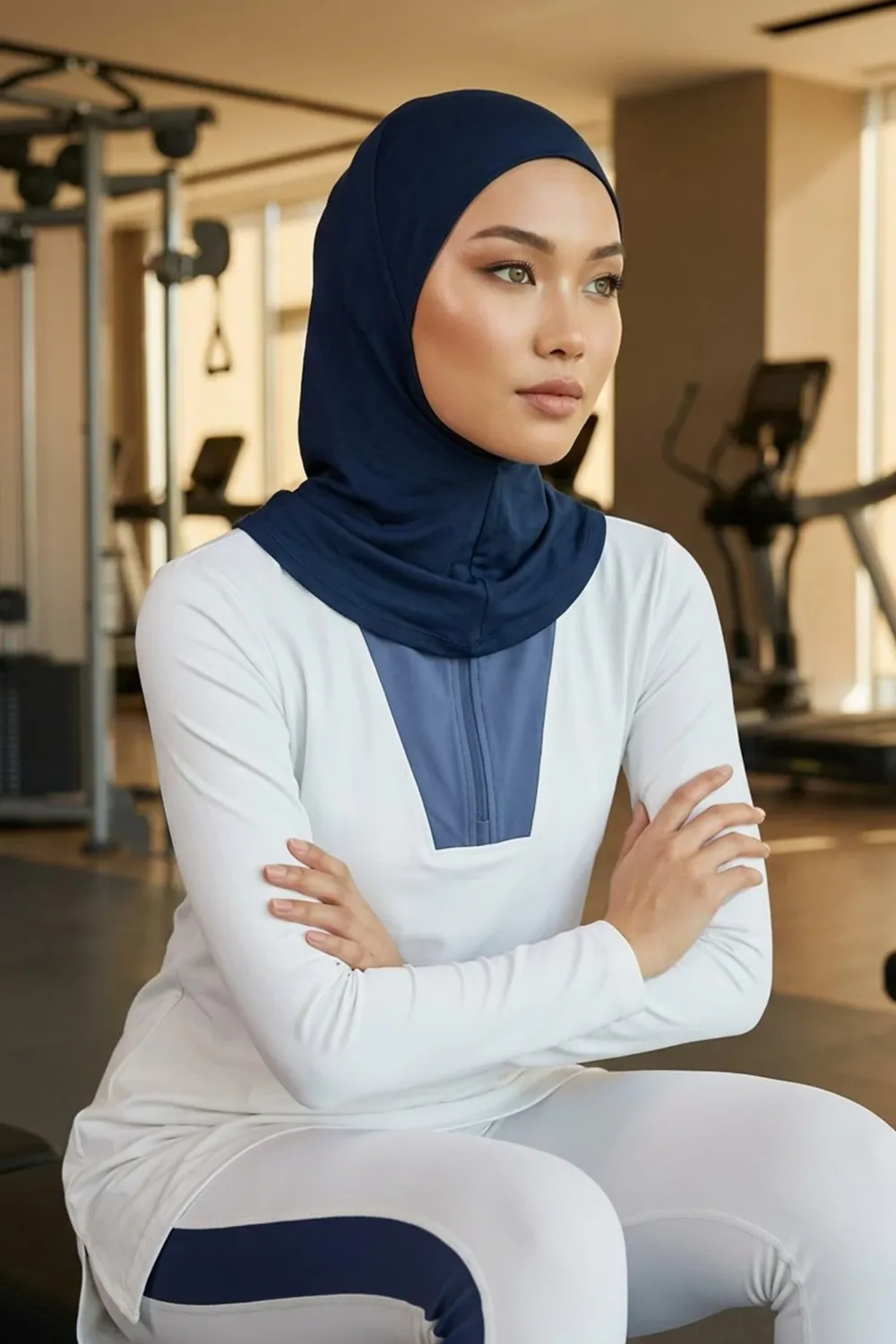 بونيه نينجا قطني يغطي الرقبة كحلي