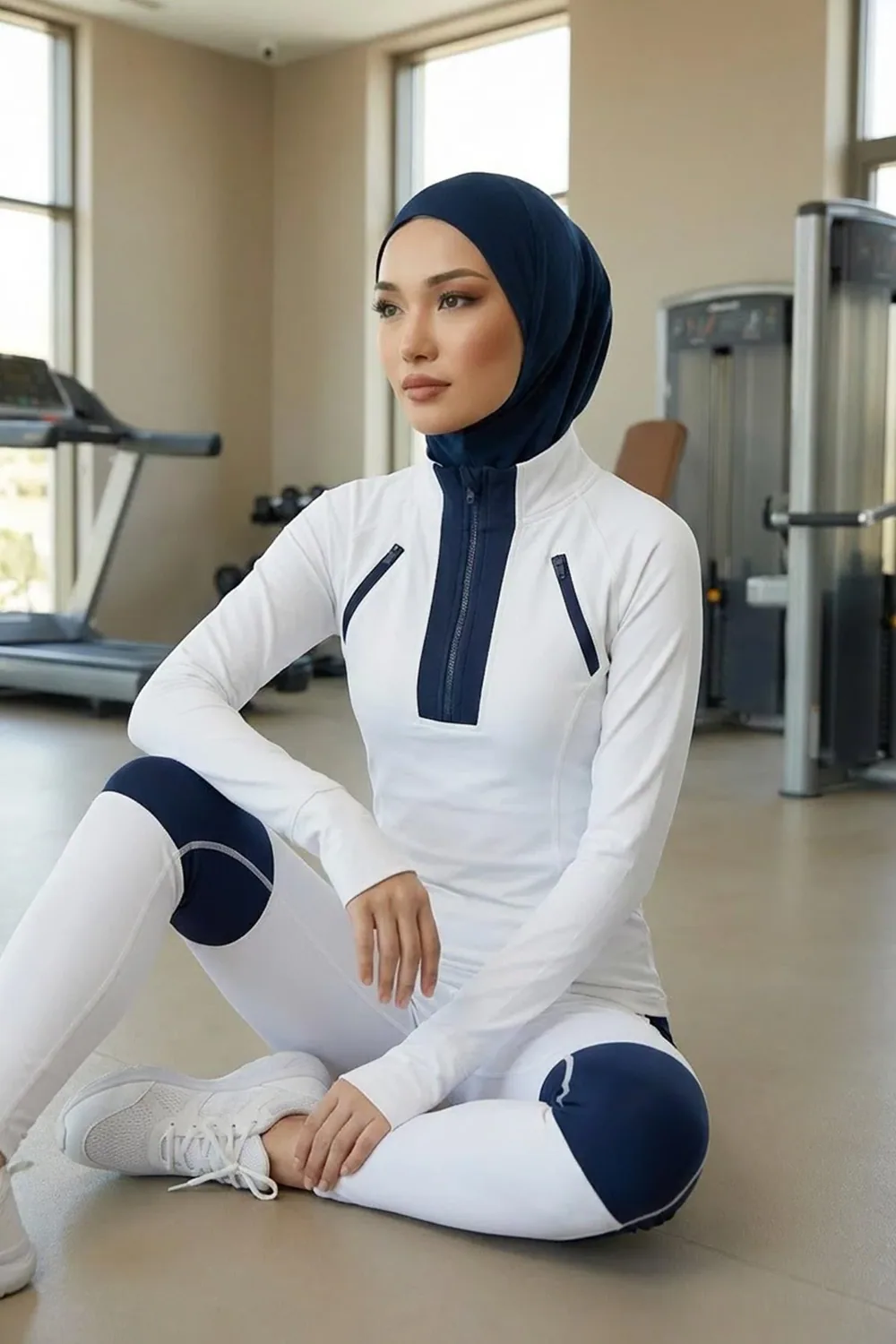 بونيه نينجا قطني يغطي الرقبة كحلي - صورة 2