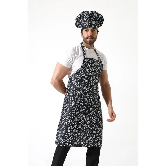 مريلة مطبخ مطبوعة بفناجين القهوة - صورة 2