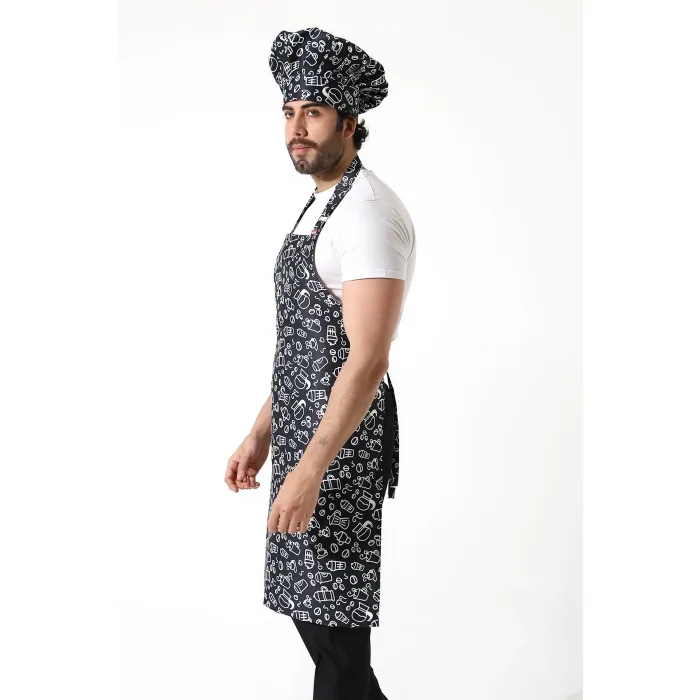مريلة مطبخ مطبوعة بفناجين القهوة - صورة 4